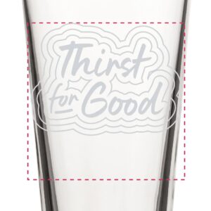 16oz "Thirst for Good" Shaker Pint Glass (Case)