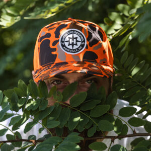 Highland Orange Camo Trucker Hat